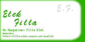 elek filla business card